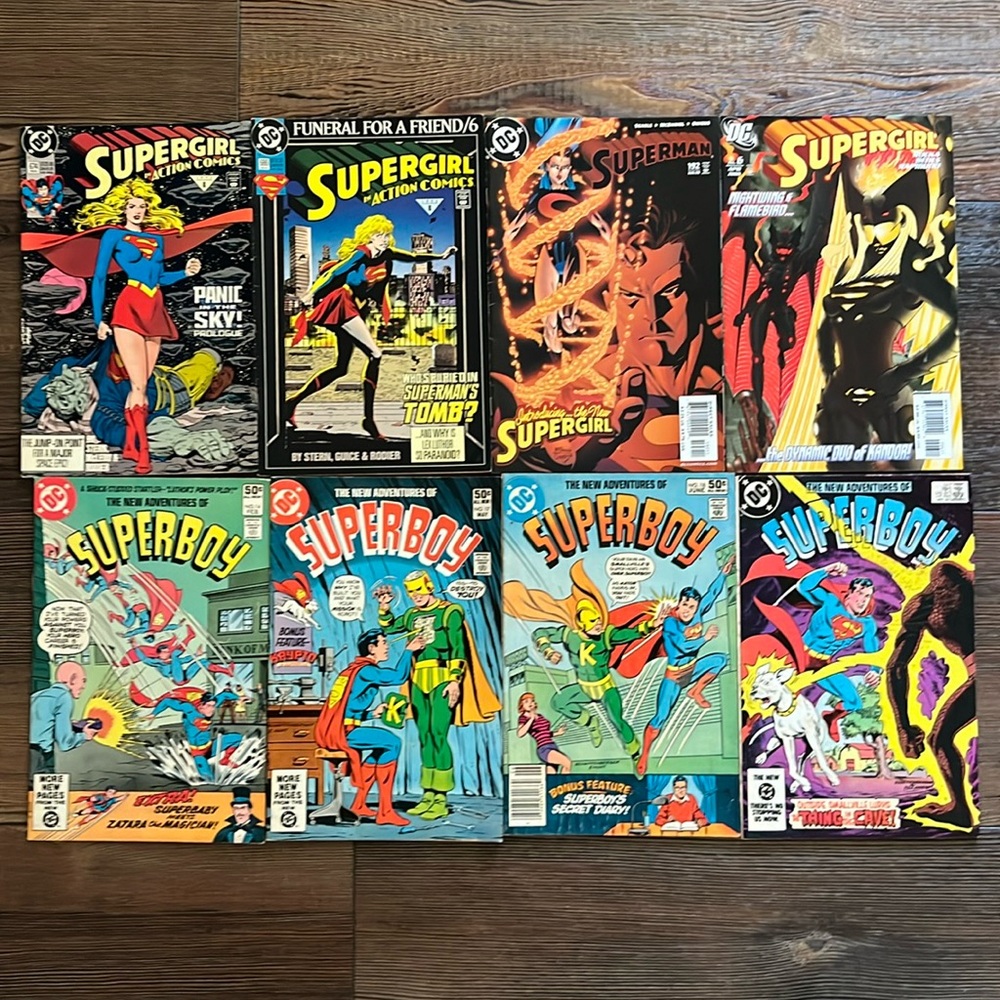 Supergirl & Superboy Comics Lot Of 8